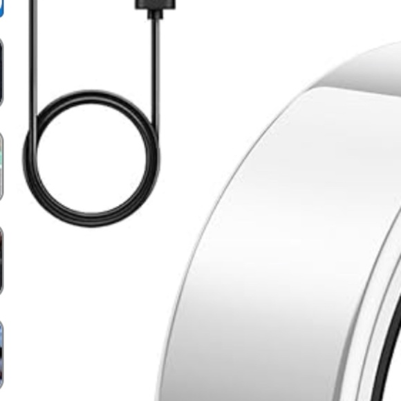 NEW Smart Health Tracker Ring - Silver, Size 7 - Picture 8 of 16